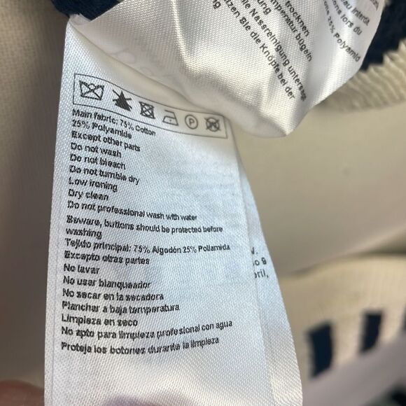 Na&sh Navy White Striped Cardigan - Picture 5 of 5